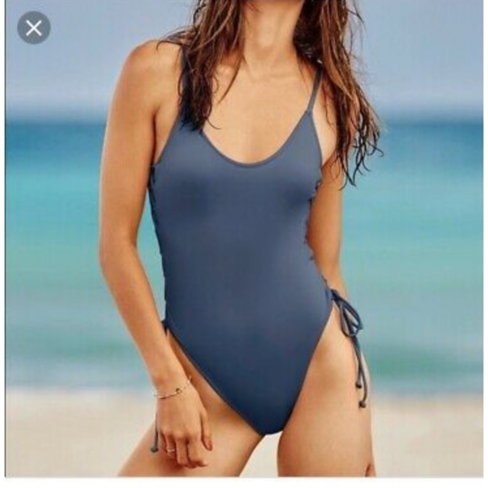 Victoria’s Secret PINK sexy lace up one piece swim